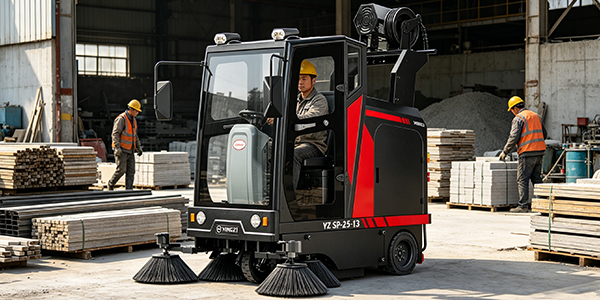 建材廠(chǎng)砂石垃圾清掃車(chē)