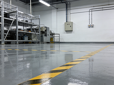 樂(lè )山希爾電子股份有限公司電子工廠(chǎng)車(chē)間環(huán)氧地坪地面