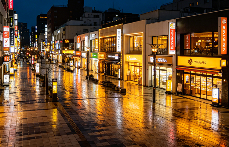 步行街實(shí)地清潔