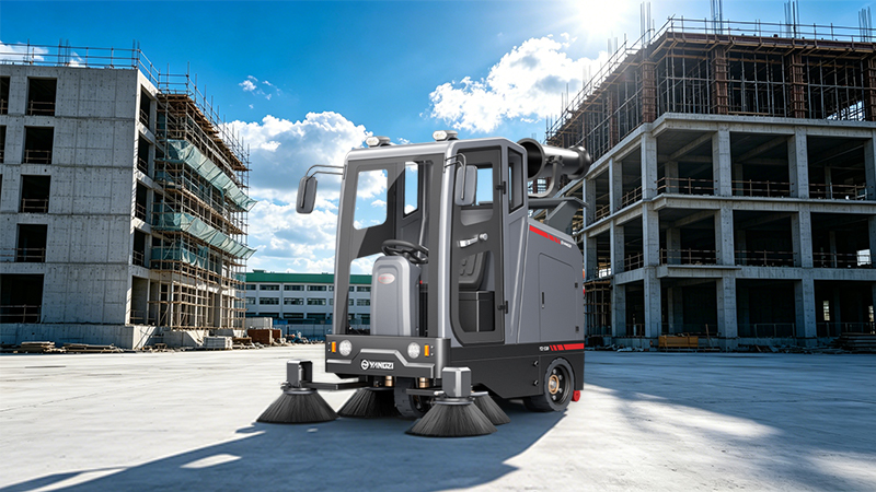 杭州瑞礪建設工地清潔升級：揚子YZ-S10鋰電霧炮掃地車(chē)實(shí)戰紀實(shí)
