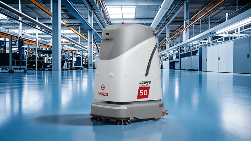 揚子YZ-SC50plus商用清潔機器人匹配山東電工電氣日立高壓開(kāi)關(guān)有限公司工廠(chǎng)清潔方案